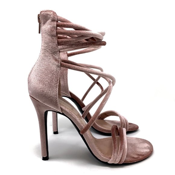 Qupid Diamond-52X Velvet Heels Sz 7 Shoe Republic - Picture 4 of 8